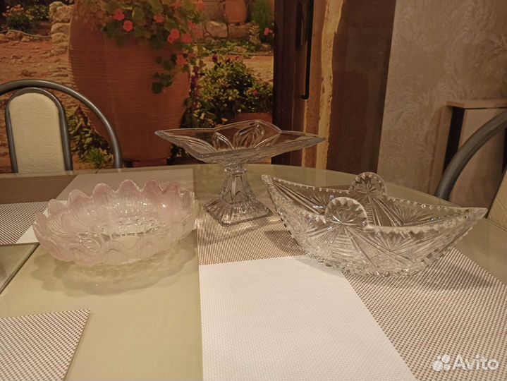 Ваза, конфетница и фруктовница