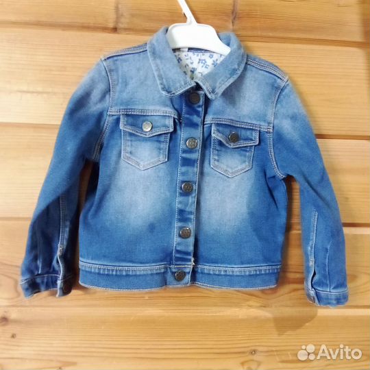 Джинсовая куртка для девочки 98