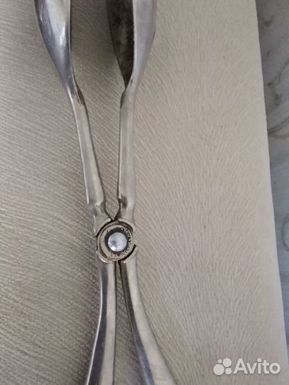 Мельхиоровые винтажные китайские щипцы