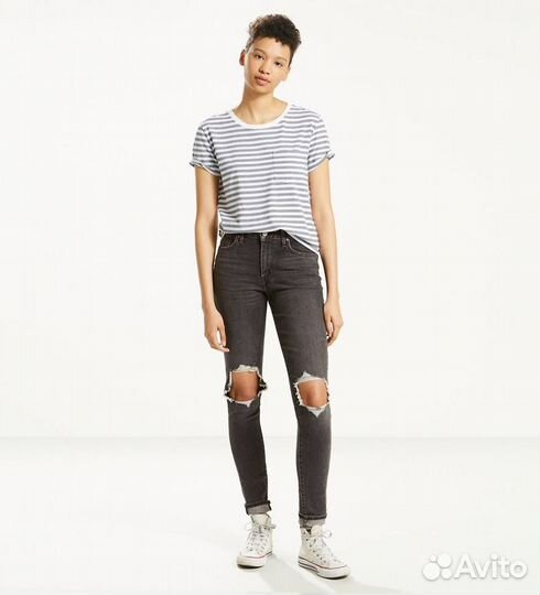 Джинсы levis 721 high rise skinny 27/30