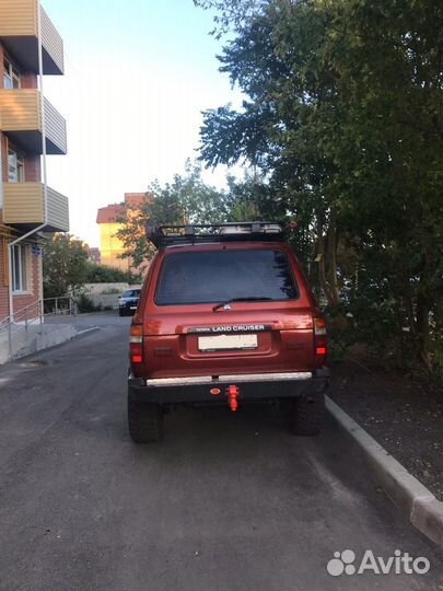 Бампер задний cиловой Тойота Ленд Крузер 80 OJ