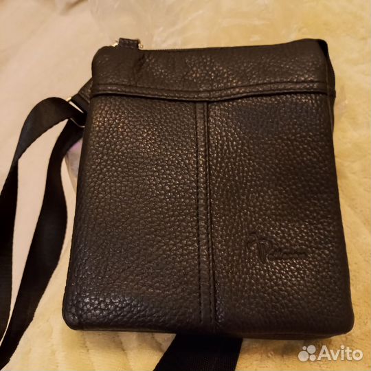 Сумка барсетка мужская натуральная кожа