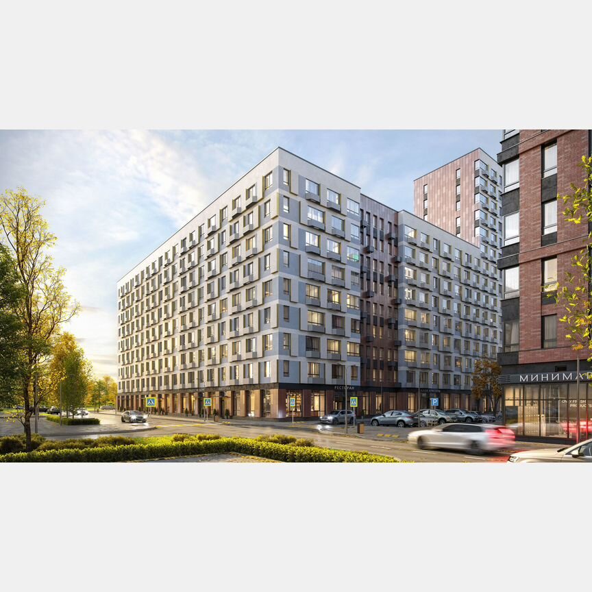 3-к. квартира, 56,7 м², 9/9 эт.