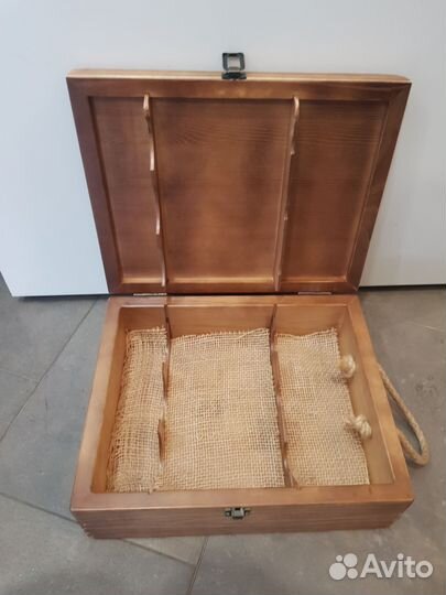 Ящик деревянный подарочный для бутылок