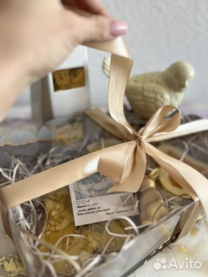 Набор костеров из эпоксидной смолы