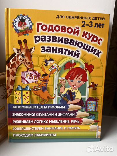 Годовой курс развивающих занятий для 2-3 лет