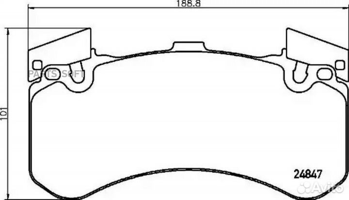 Brembo P85136 Колодки торм.пер