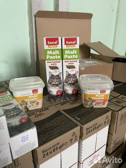 Sanal Multi Vitamin и Malt Paste для кошек