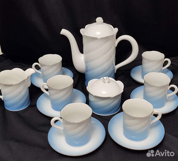 Кофейный сервиз freiberger porzellan ГДР 15 пред