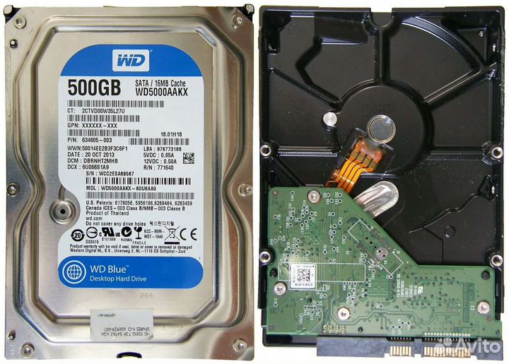 Hdd 500gb wd blue