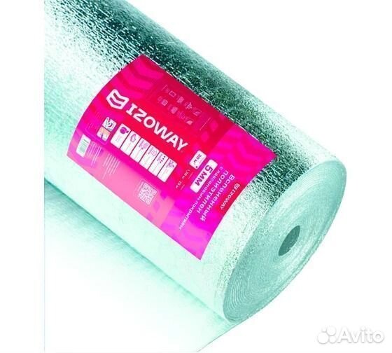 Вспененный утеплитель Изовэй рм 5мм лавсан (30м2)