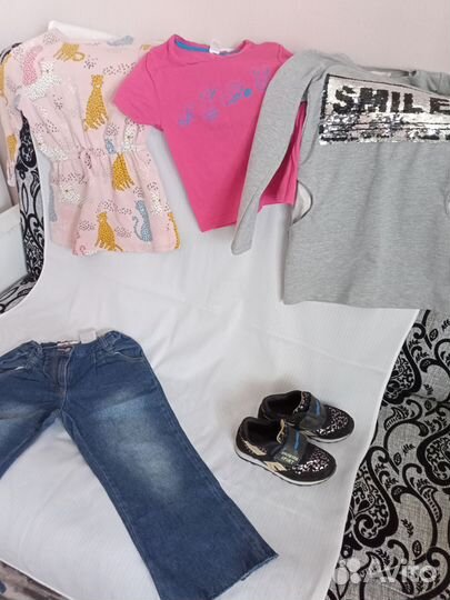 Одежда пакетом на девочку 110 116