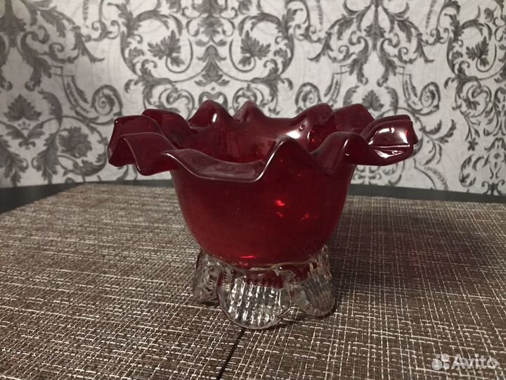 Конфетница. Стеклозавод Красный Май