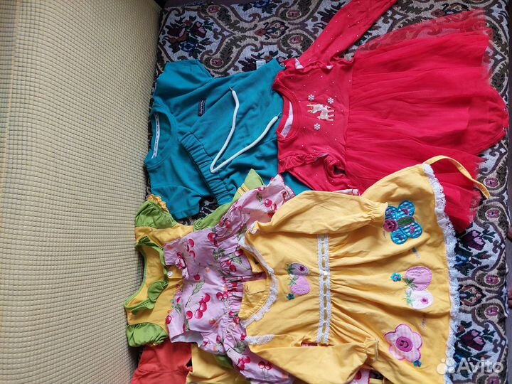 Вещи пакетом для девочки 74-86