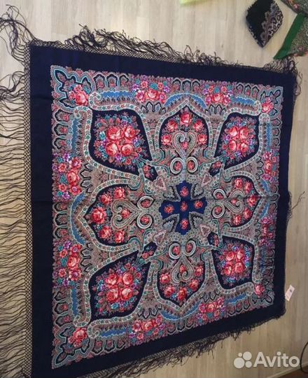 Павловопосадская шаль Мелодия любви-14