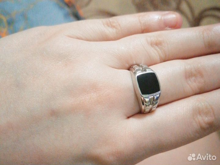 Мужская печатка серебро