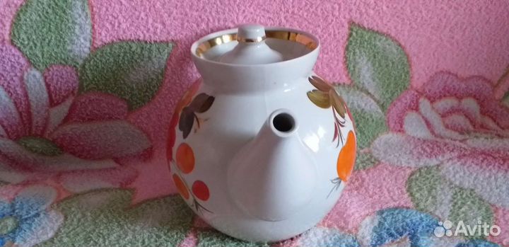 Заварочный чайник большой.Городницкий фарфор.ссср