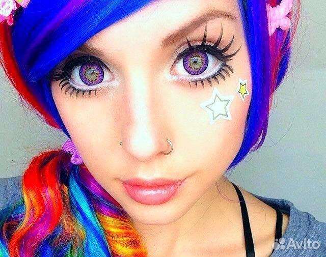 Линзы контактные цветные