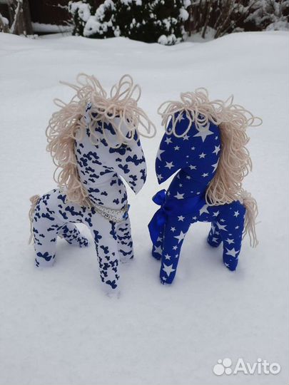 Лошадка текстильная