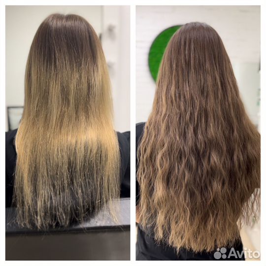 Коррекция нарощенных волос, наращивание волос