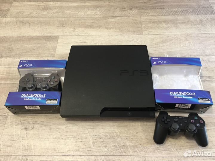 PS3 Прошитая+2 Геймпада,Игры