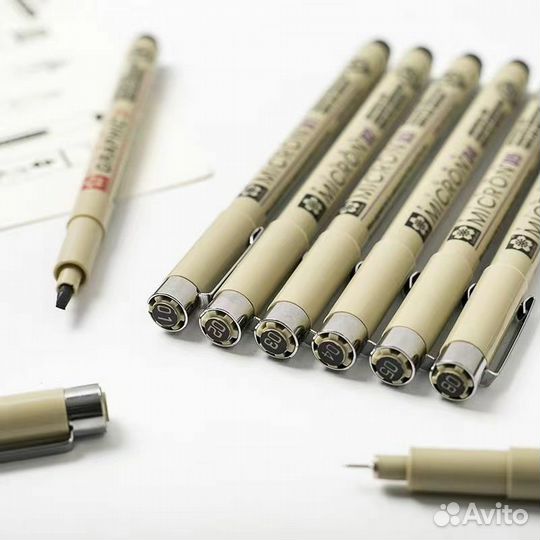 Набор капиллярных ручек Sakura Pigma Micron 9 шт