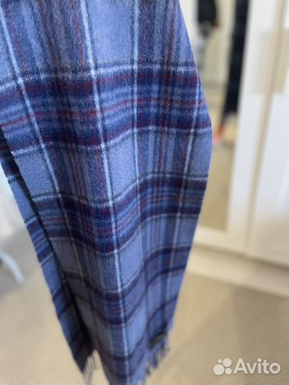 Шарф в клетку Англия шерсть