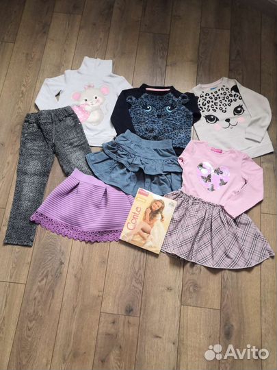Детские вещи пакетом на девочку 4-5 лет