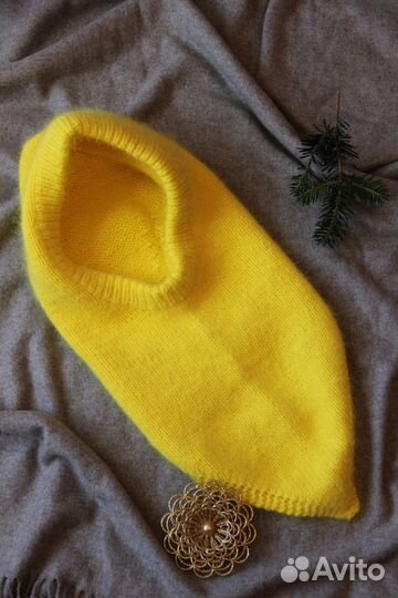 Шапка-капор из пуха норки