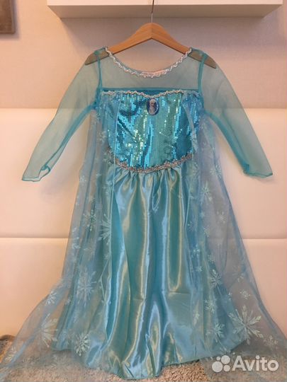 Новый Костюм Платье Эльзы (Холодное сердце) 100 и