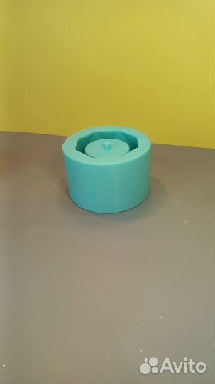 Силиконовая форма кашпо многогранный шар молд