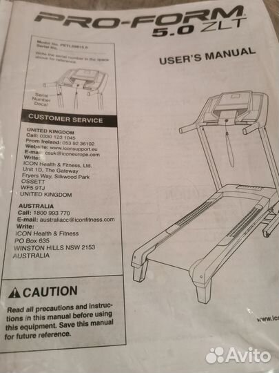 Тренажер беговая дорожка ProForm 5.0 ZLT бу