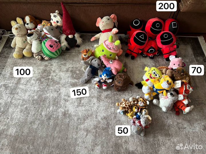 Игрушки мягкие
