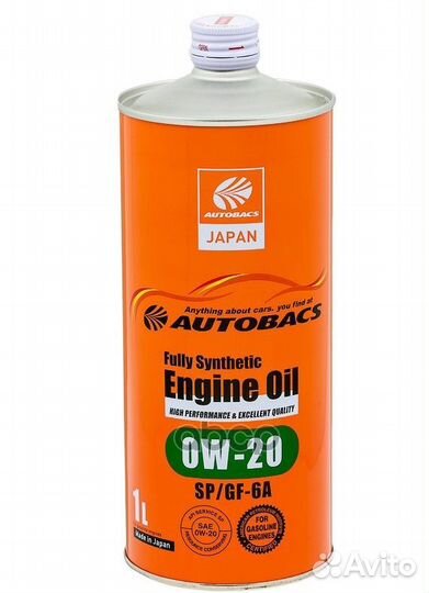 Масло моторное autobacs engine OIL 0W-20 SP GF-6A