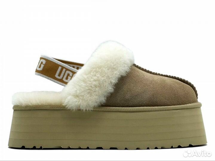 Женские тапки Угги Ugg Funkette Suede Platform