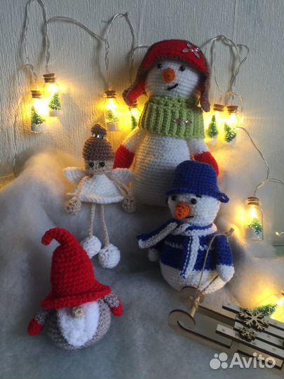Вязаные игрушки ручной работы