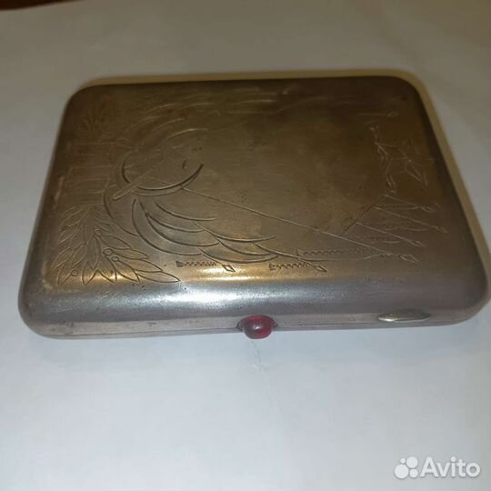 Портсигар серебряный СССР 875 проба мюф