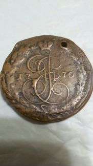 Монета 5 коп. 1770г.в ем