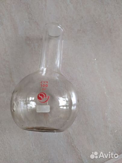 Химические колбы 100 мл чешские времён СССР