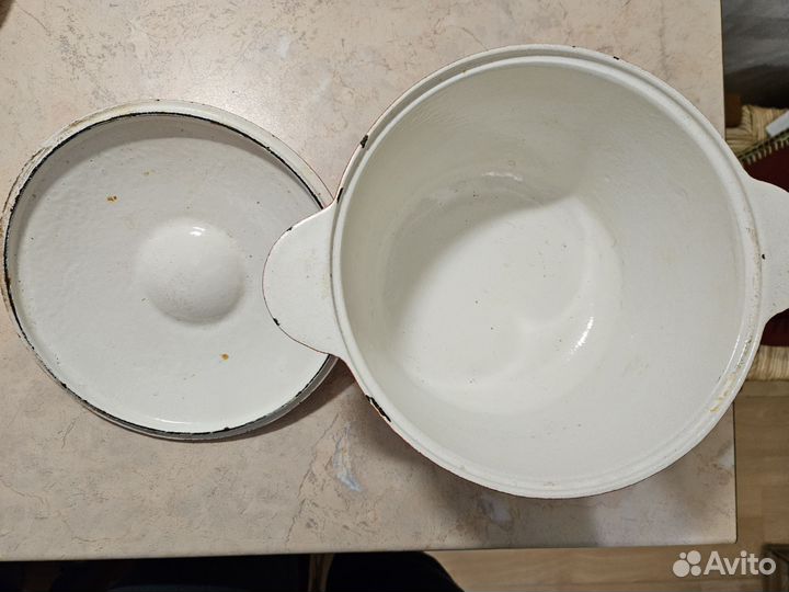 Утятница чугунная эмалированная СССР