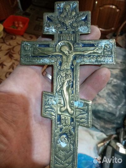 Крест 2 эмали, хороший
