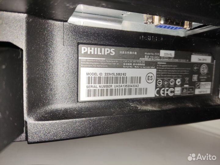 Монитор Philips 223v5l 1920x1080