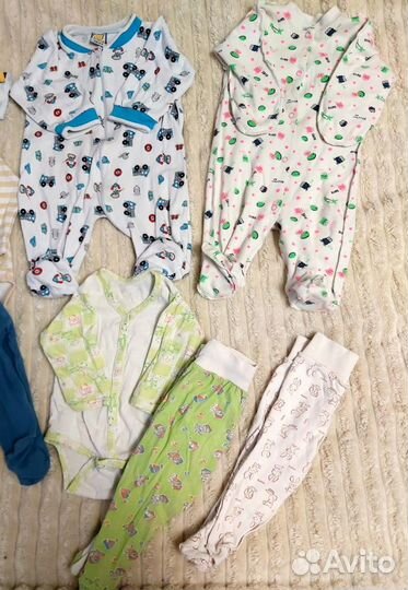 Детские вещи пакетом 62-65см 4-6месяцев