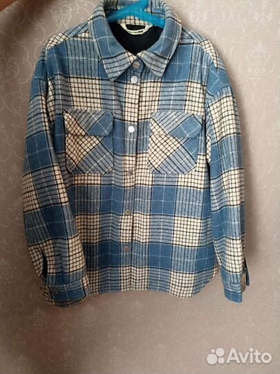 Рубашка утепленная для девочки на рост 134 (Sela)