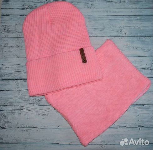 Комплект шапка и снуд весна-осень