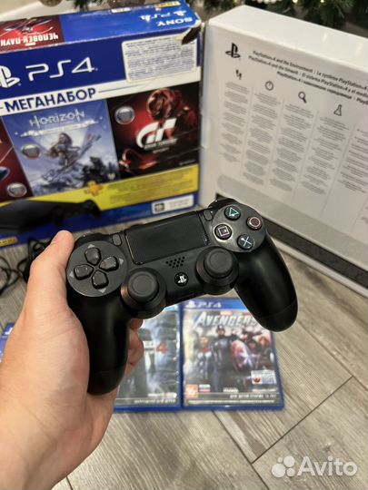 Sony playstation 4 slim 1tb в отличном состоянии
