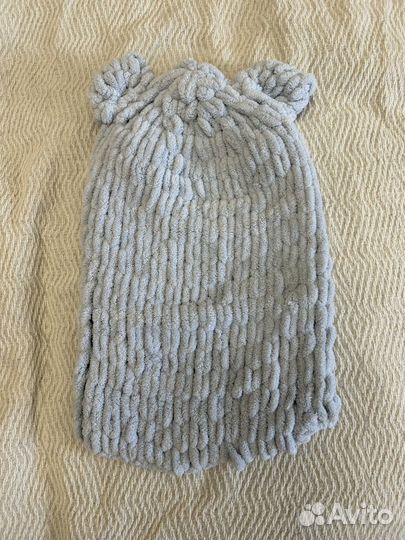Балаклава вязанная с ушками