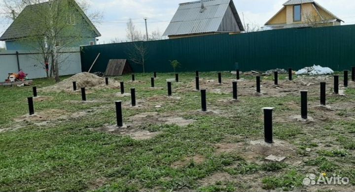 Сваи для каркасного дома