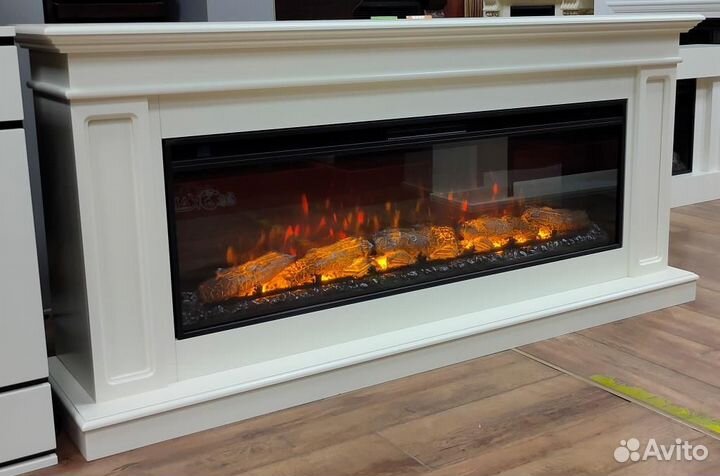Электричеческий камин с обогревом