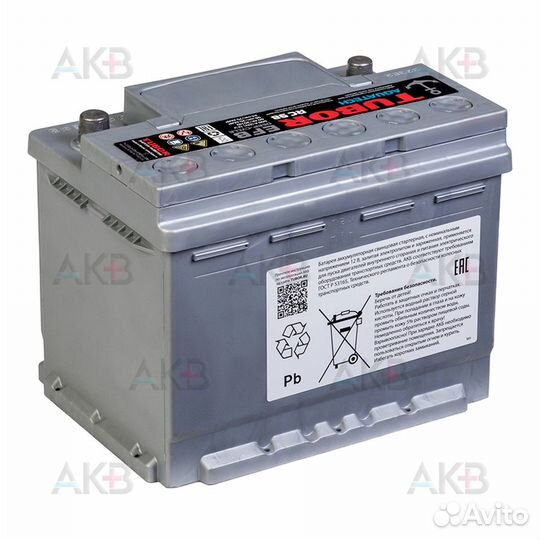 Аккумулятор автомобильный tubor aquatech 60Ah 600A обр. пол. (242x175x190) 6ст-60.0 VL